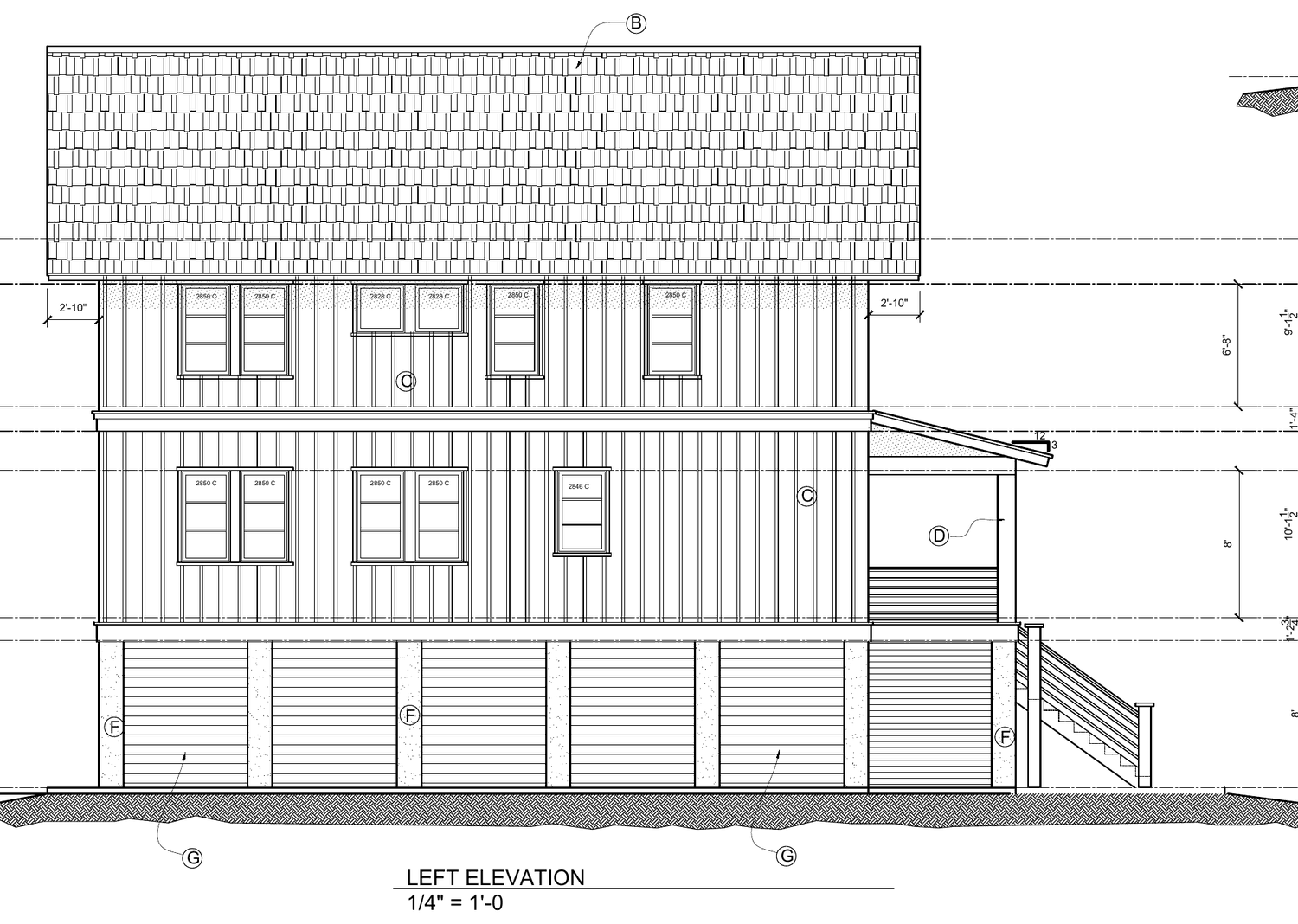 Left elevation