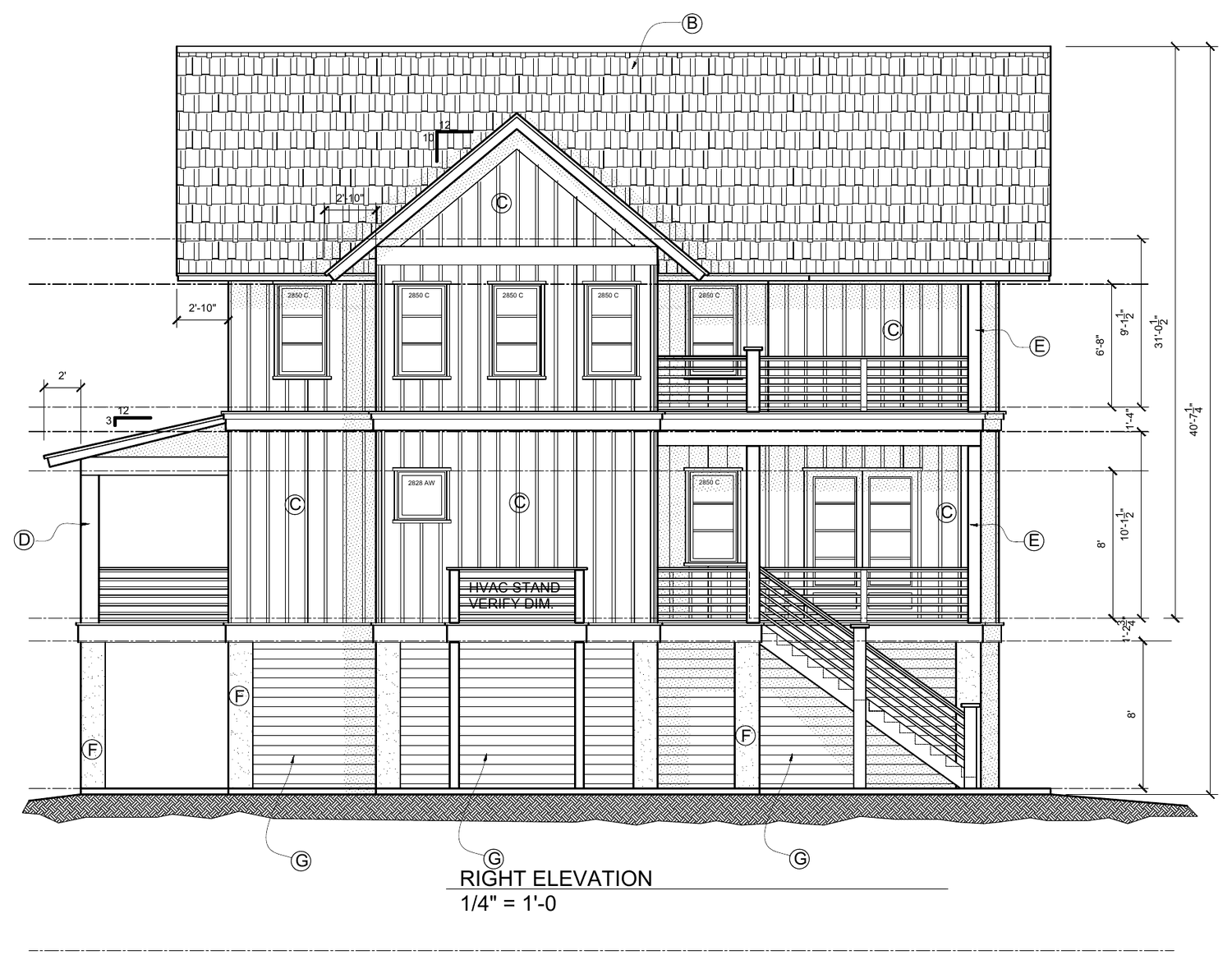 Right elevation
