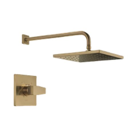 Square rain head and trim